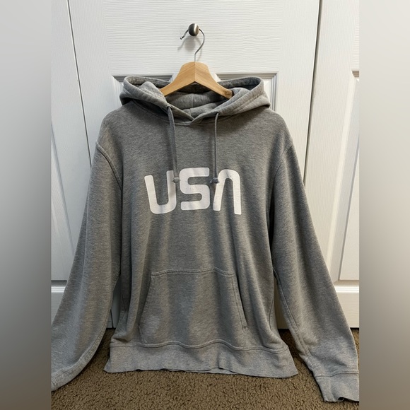 Large North Face USA Olympic Hoodie Grey - Picture 5 of 5